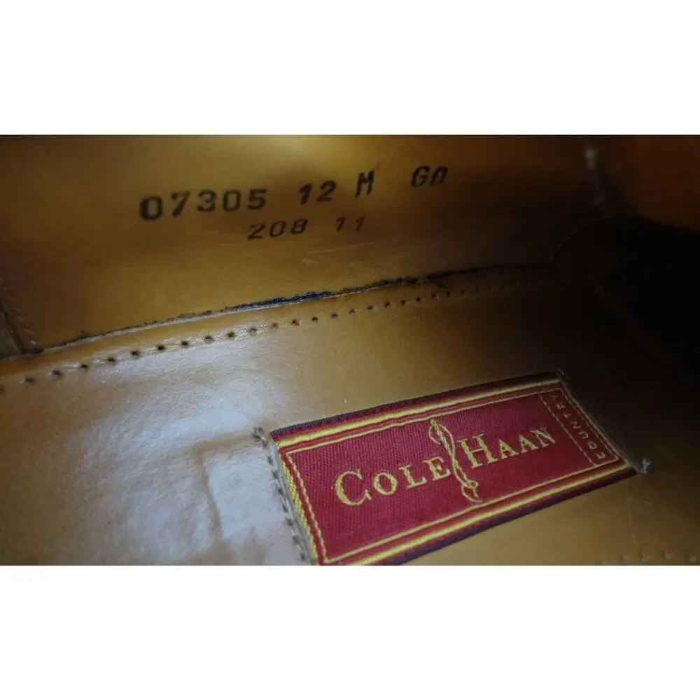 Vintage 90s Cole Haan Country Brown Leather Oxfords Chunky Mens 12 Lug Sole